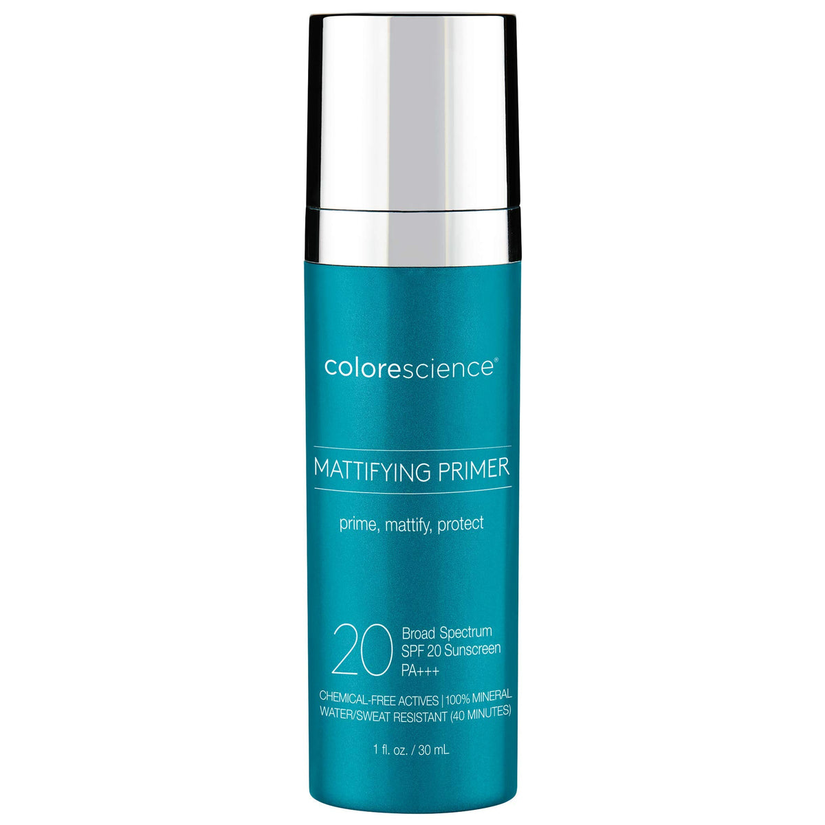 Colorescience Mattifying Perfector Primer Spf 20 - Water Resistant Mineral Sunscreen, 1 Fl Oz