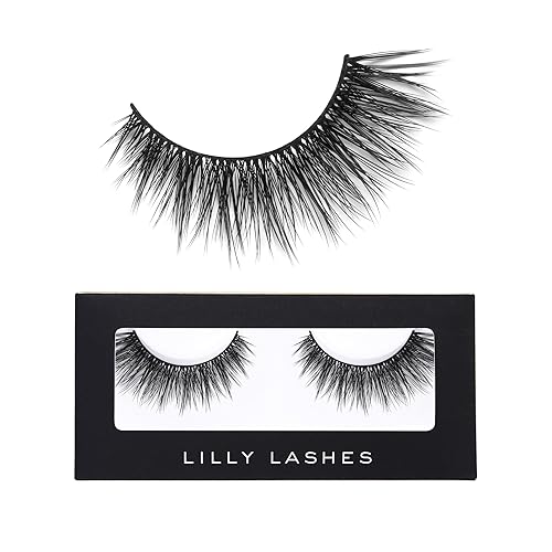 Lilly Lashes Orlando - Premium Synthetic Fake Eyelashes, Vegan, Reusable, 15mm, Natural Look