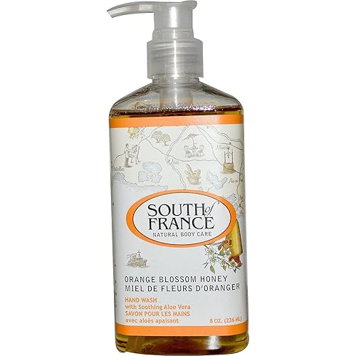 South Of France Liquid Soap - Orange Blossom Honey, 8 Fl Oz, Moisturizing Hand Soap