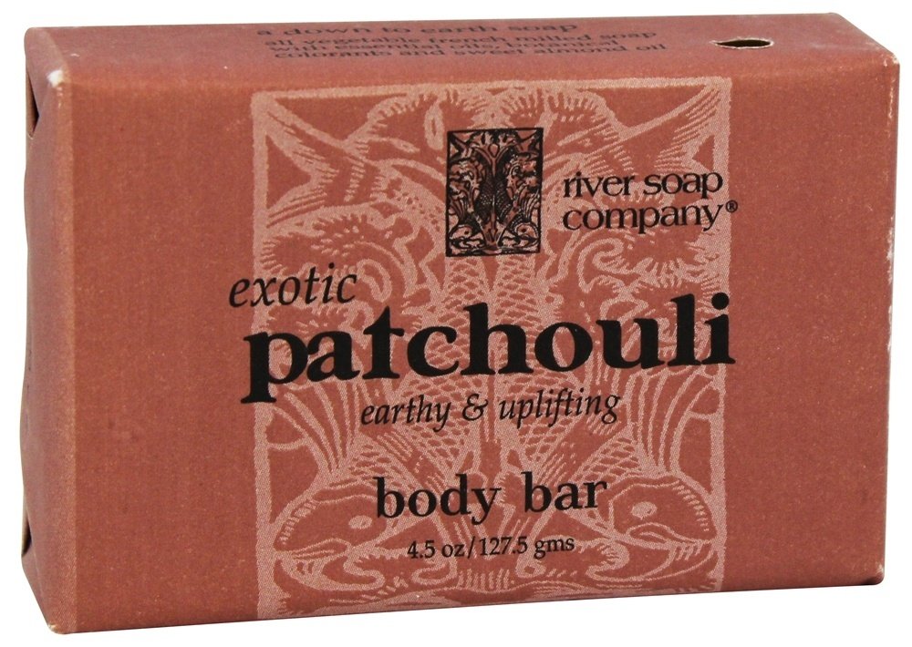 River Soap Company Patchouli Bar Soap, 4.5 Ounce – Natural Fragrance, Moisturizing Cleanser