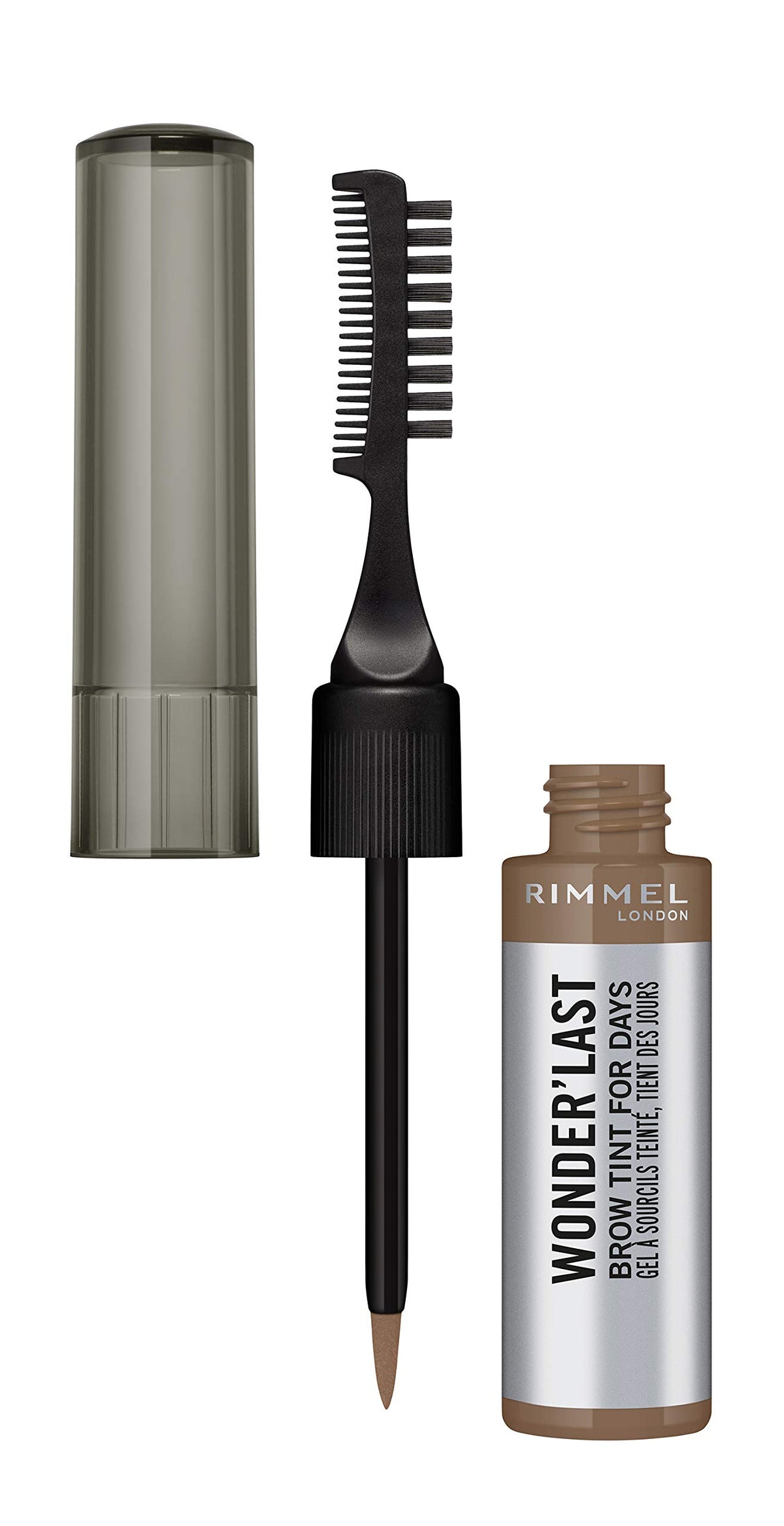 Rimmel London Wonder'Last Brow 002 Soft Brown - Long-Lasting, Waterproof, Transfer-Proof 0.04Oz