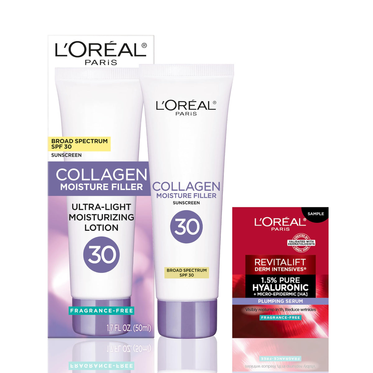 L'Oreal Paris Collagen Moisture Filler Face Cream Spf 30 - Anti-Aging Daily Moisturizer