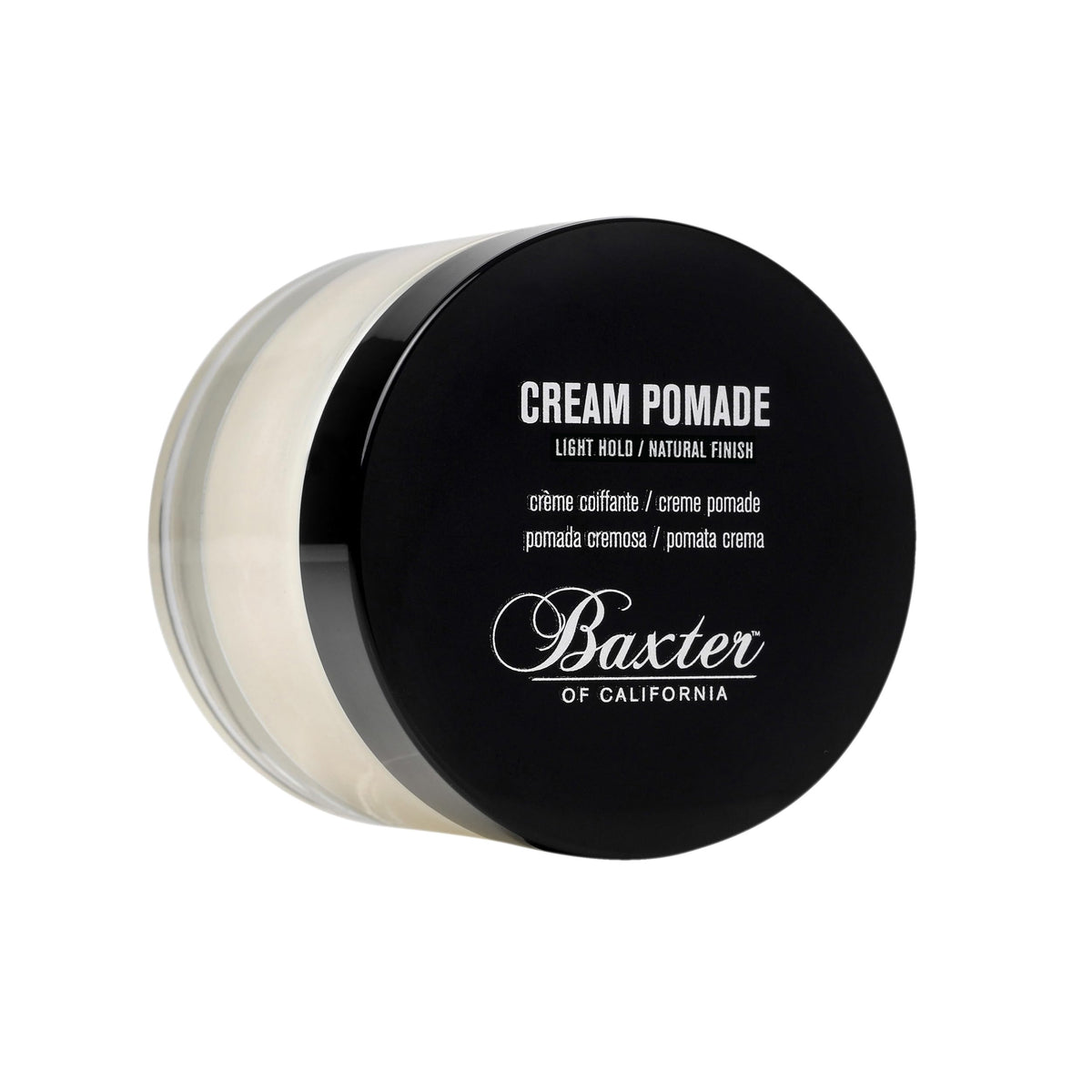 Baxter Of California Cream Pomade, Light Hold, Natural Finish, 2 Fl Oz For Men And Women