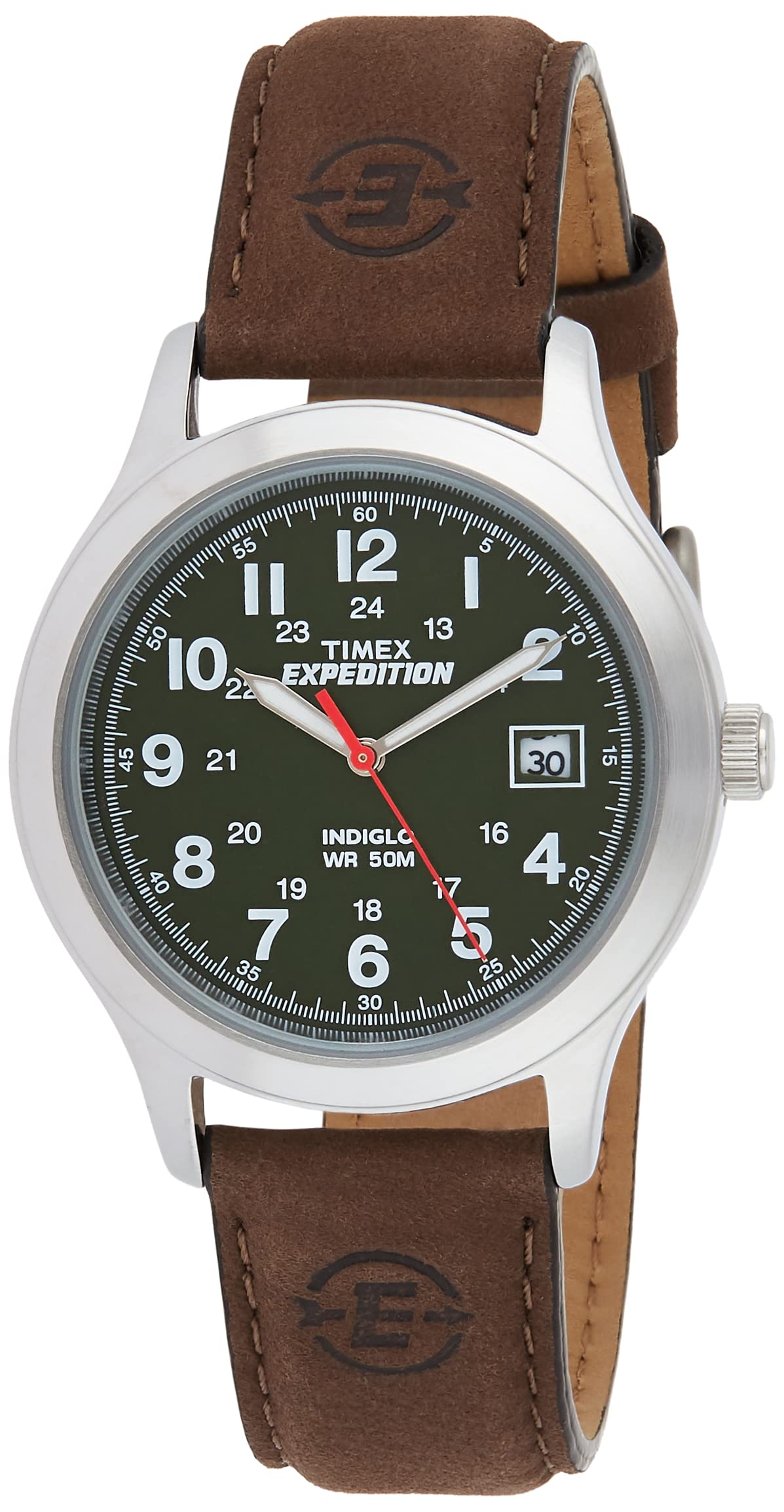 Timex Men'S T40051 Expedition Brown/Olive Leather Strap Field Watch