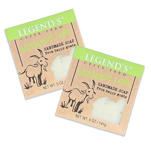 Legend'S Creek Goat Milk Soap - Cleansing & Moisturizing 5 Oz Bar For Sensitive Skin (Bergamot Lime)