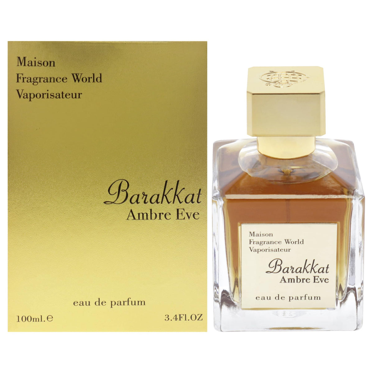 Fragrance World Maison Barakkat Amber Eve for Unisex  34 oz EDP Spray