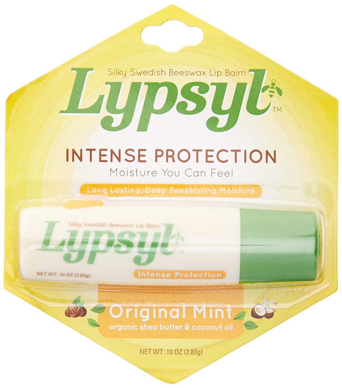 Lypsyl Intense Protection Mint Lip Balm, 0.10 Oz, Pack Of 2 - Hydrating & Soothing