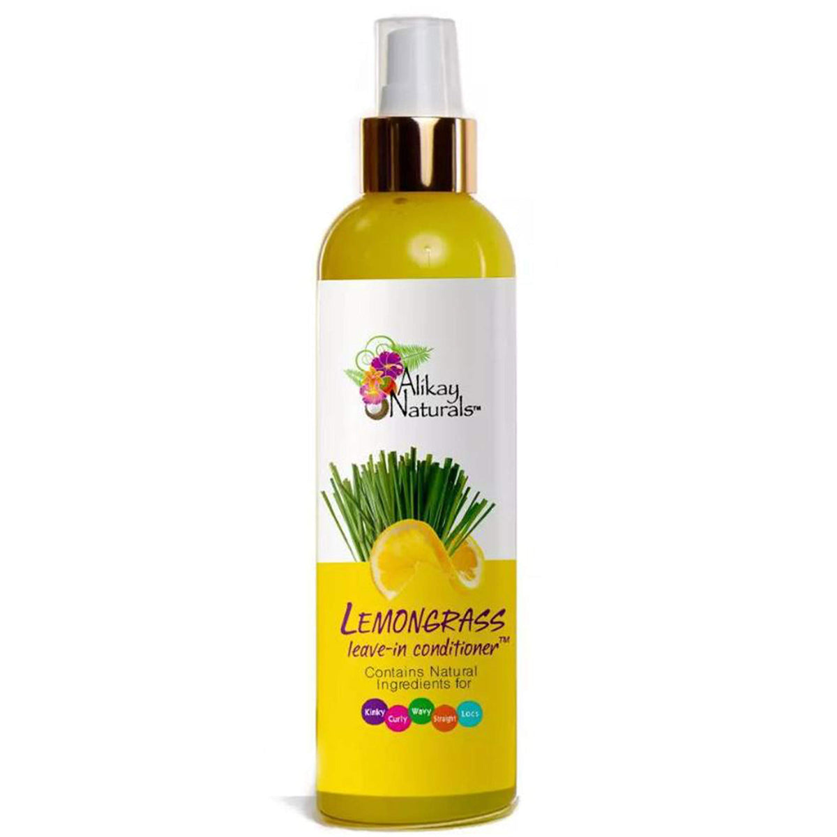 Alikay Naturals Lemongrass Leave-In Conditioner, 16 Oz - Moisturizing & Nourishing Hair Care