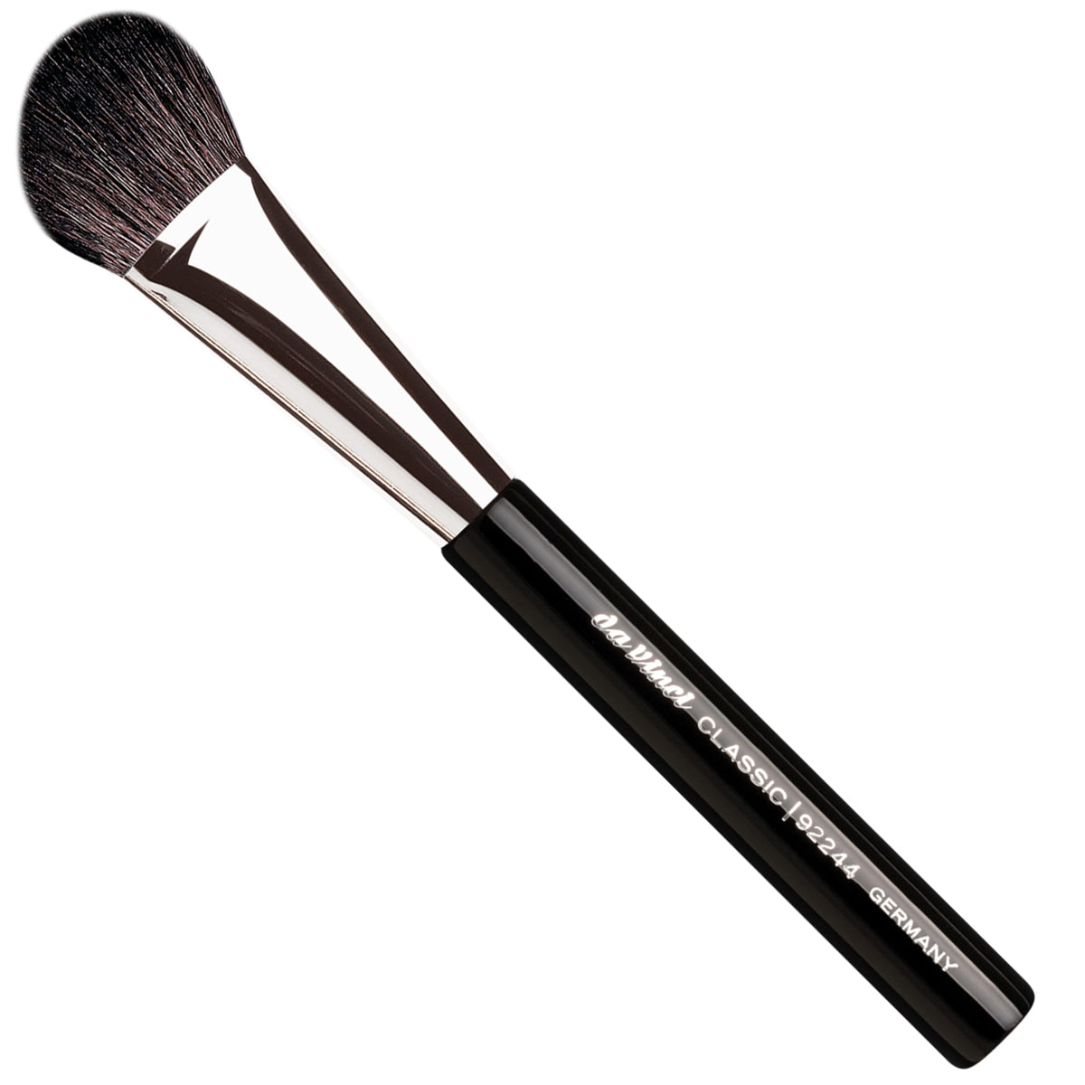 Da Vinci Classic Luxe Blusher/Contour Brush - Small Angled Natural Hair, Black, Wood