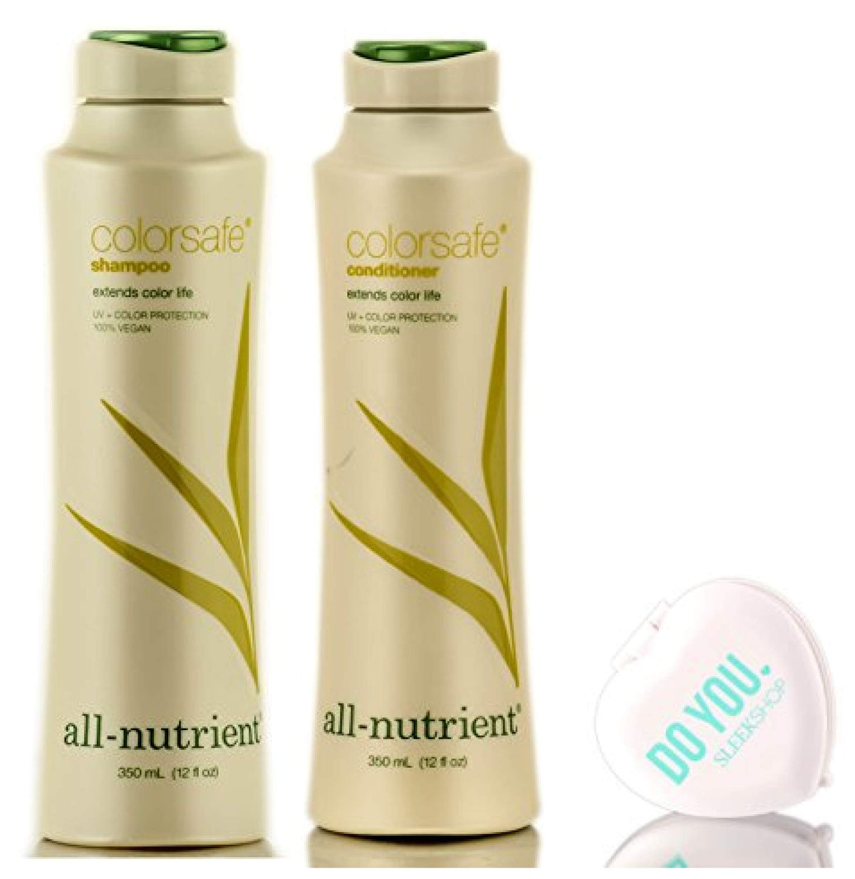 All Nutrient Color Safe Shampoo & Conditioner Duo Set With Compact Mirror - 12 Oz