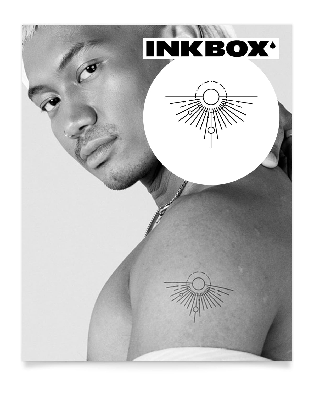 Inkbox Yesteryear Temporary Tattoo - Semi-Permanent, Water-Resistant, 3X3 In, Lasts 1