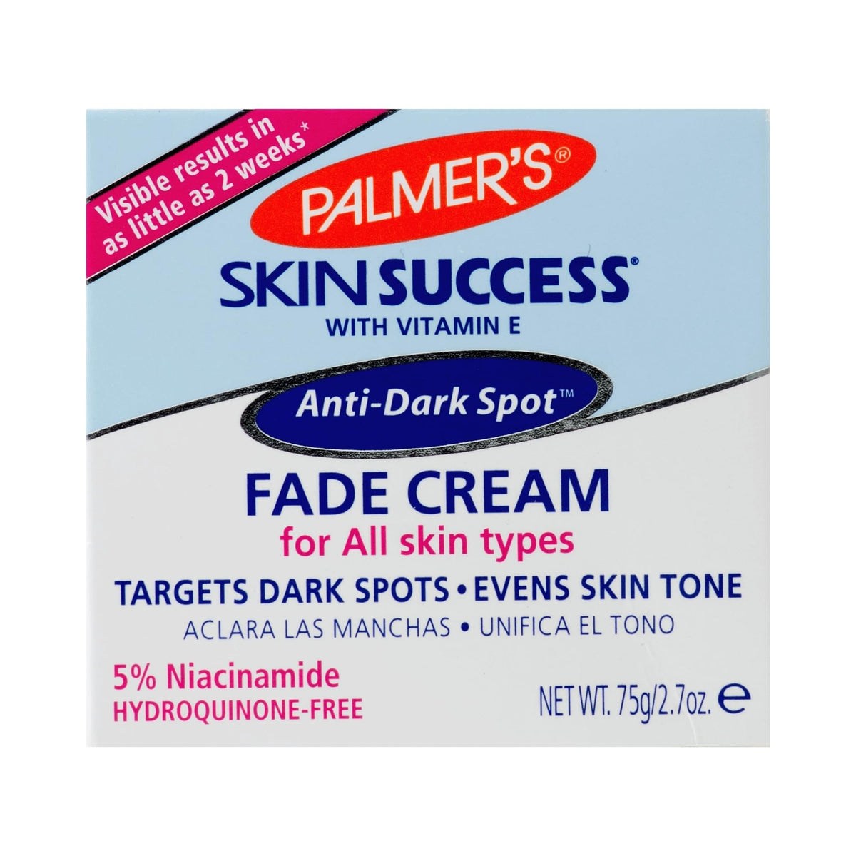 Palmer'S Skin Success Anti-Dark Spot Fade Cream, Vitamin E & Niacinamide, 2.7 Ounce