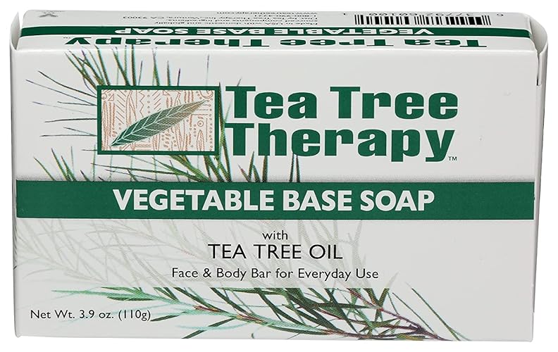 Tea Tree Therapy Vegetable Base Soap Pack Of 8 With Tea Tree Oil - 3.9 Oz Each