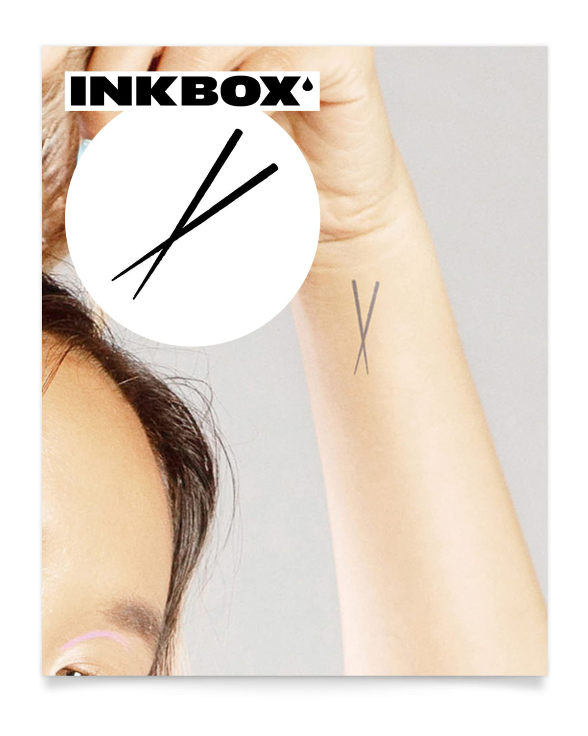 Inkbox Semi-Permanent Water-Resistant Temporary Tattoo - Itadakimasu, 2X2 In, Lasts 1