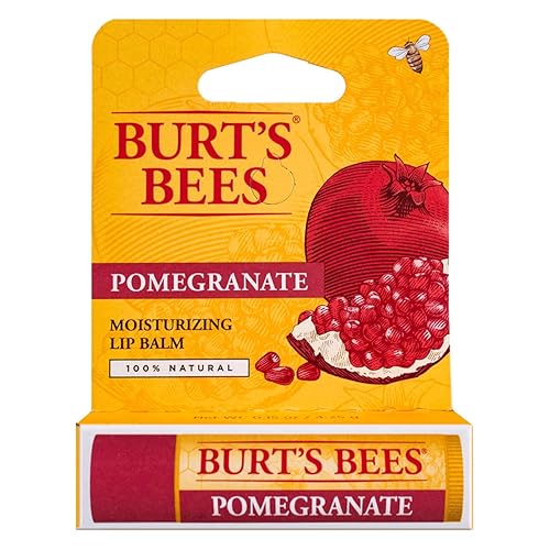 Burt'S Bees Lip Balm With Pomegranate Oil, 0.15 Oz, Sheer Tinted (Pack Of 5)