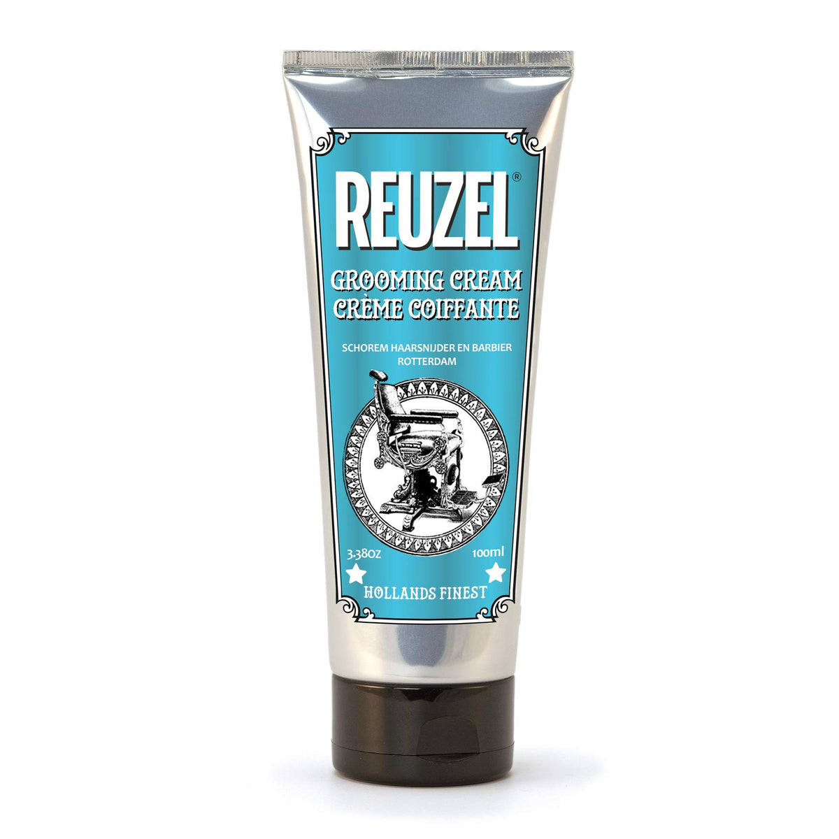 Reuzel Grooming Cream - Water-Based Formula, 3.38 Oz For Strong Hold And Shine