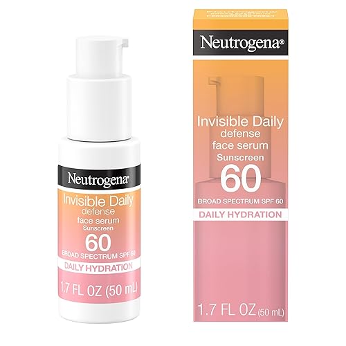 Neutrogena Invisible Daily Defense Sunscreen Spf 60, Hydrating Serum, Oil-Free, 1.7 Fl Oz