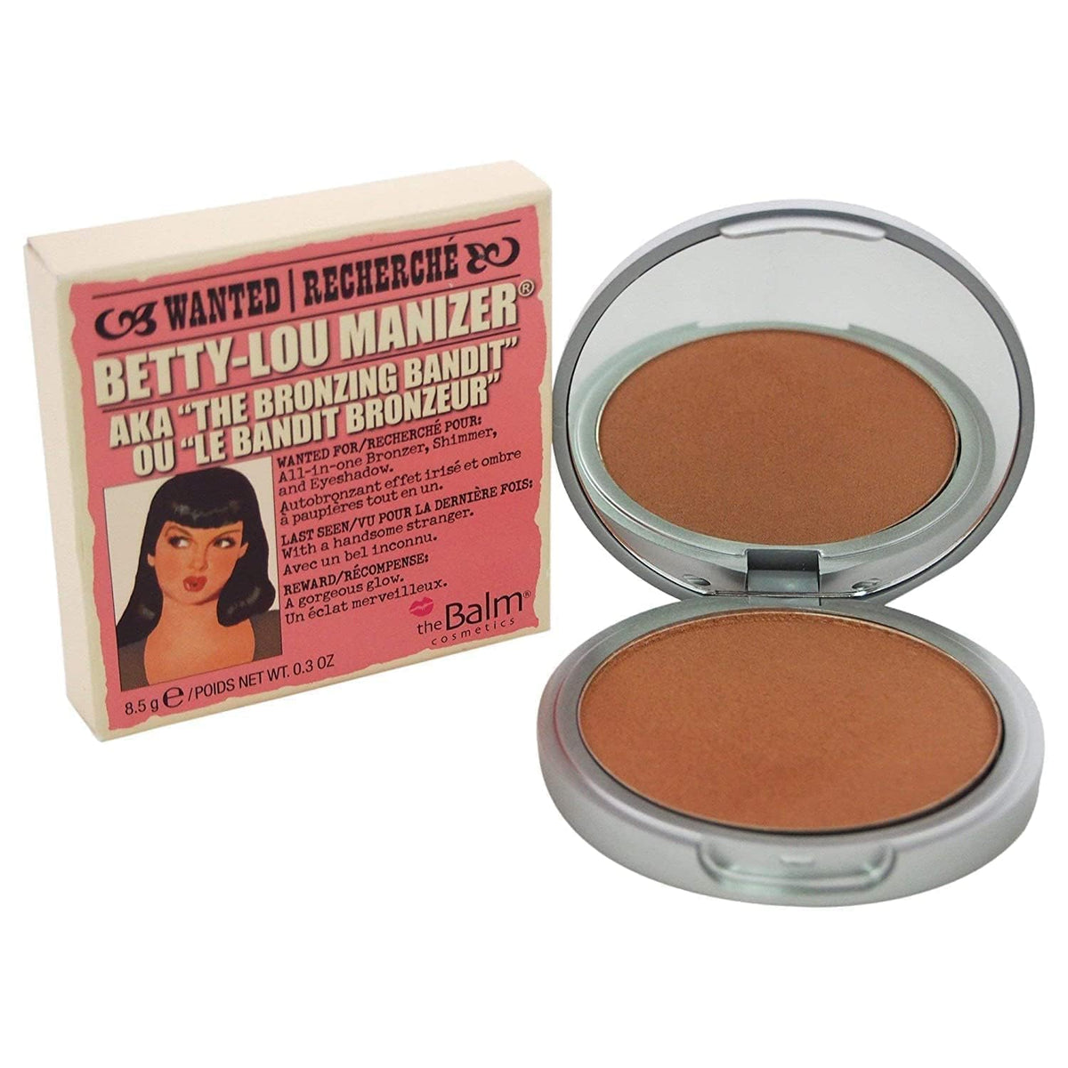 Thebalm Manizer Beauty Kit - Translucent Matte Shimmer Face Powder Palette For Women, 0.3 Oz