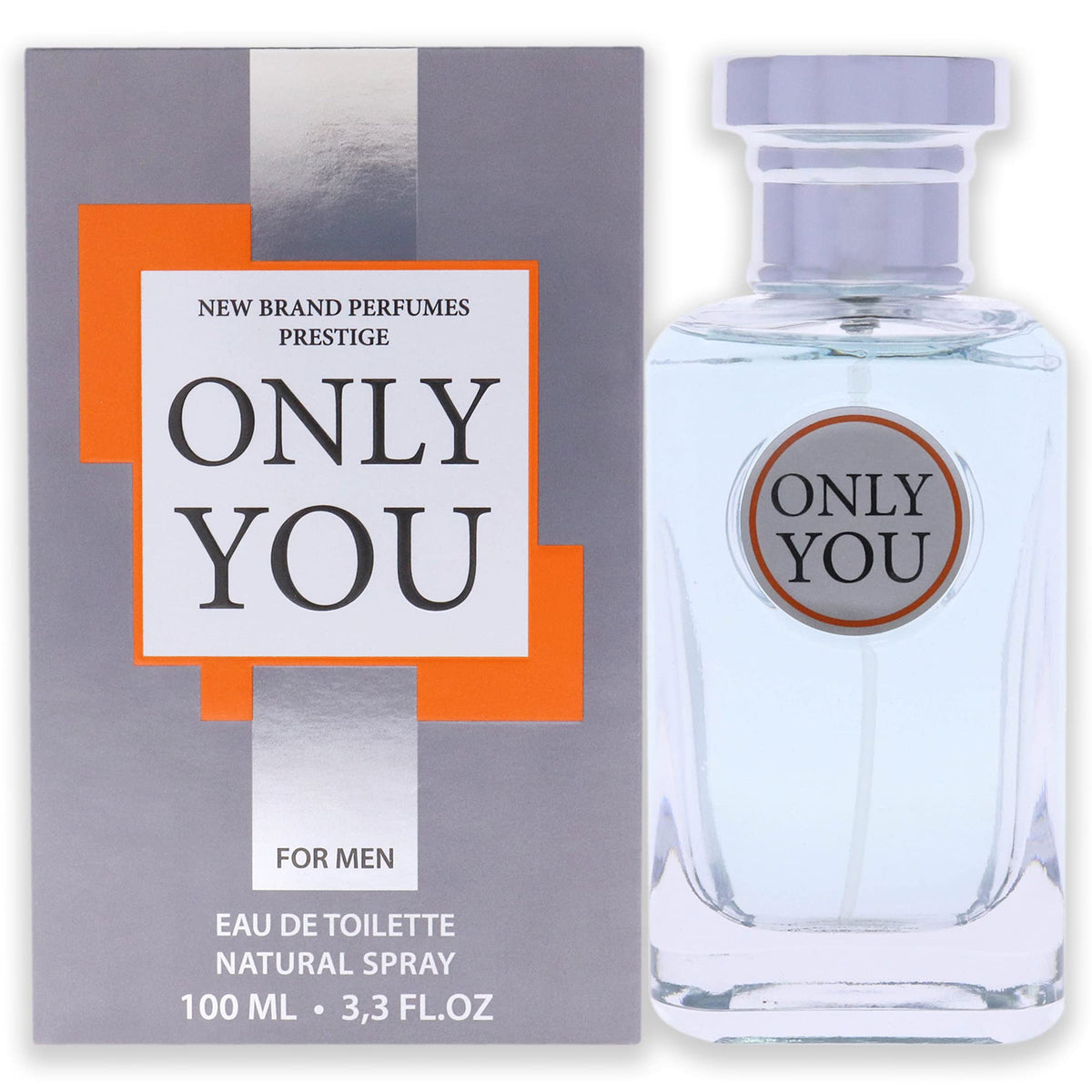 New Brand Only You EDT Spray for Men, 3.3 oz - Fresh, Long-lasting Fragrance, Perfect for Everyday Wear