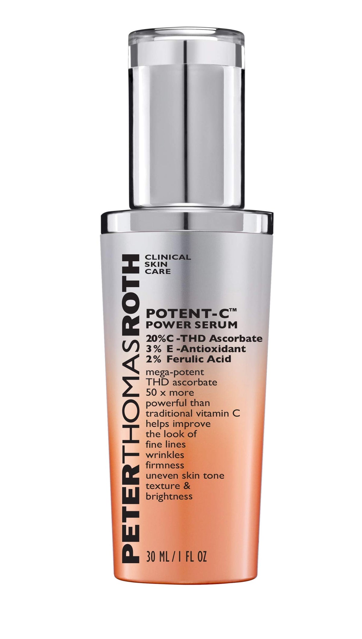 Peter Thomas Roth  Potentc Power Serum  Brightening Vitamin c Serum for Fine Lines  Wrinkles  Uneven Skin Tone  Texture and Deh