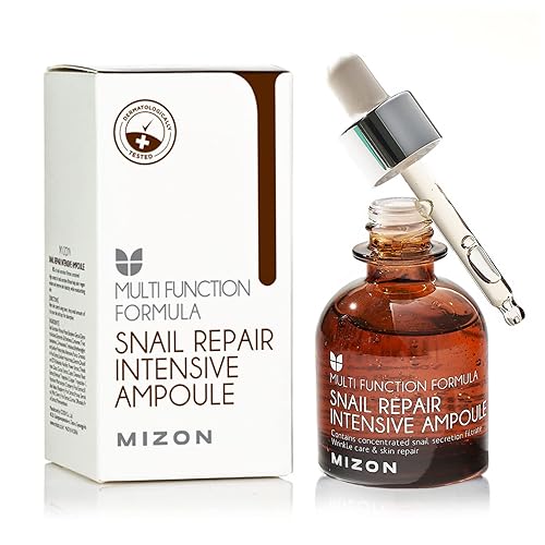 Mizon Snail Repair Ampoule With Hyaluronic Acid & Vitamin E - 30Ml Skin Nutrition Booster