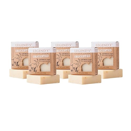 Legend'S Creek Goat Milk Soap - Unscented, 5 Oz Pack Of 5, Gentle For Sensitive Skin