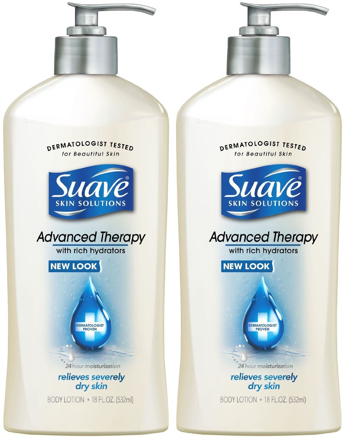 Suave Hydro Complex Advanced Therapy Lotion 2-Pack, 18 Fl Oz Each – Moisturizing For Dry Skin