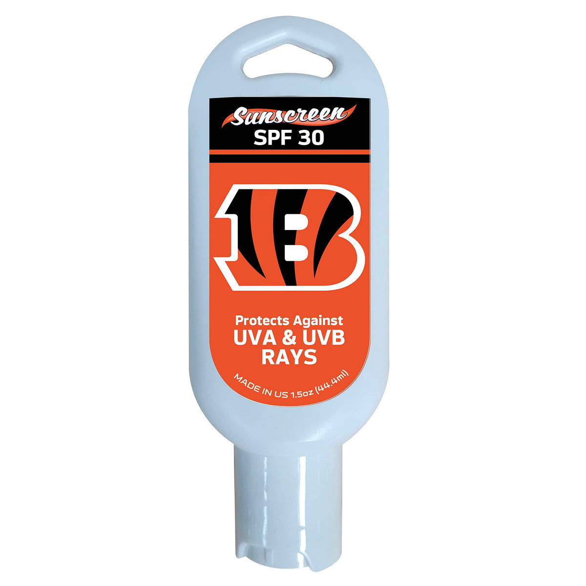 Fanmats Cincinnati Bengals Sunscreen 1.5Oz Spf 30 - White, Ideal For Fans And Outdoors