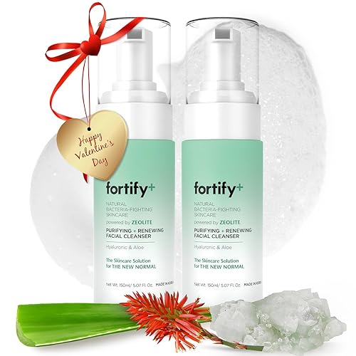 Fortify 9-In-1 Korean Foaming Facial Cleanser - Hyaluronic Acid & Aloe Vera, Vegan, 150Ml, Pack