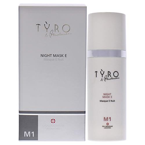 TYRO Night Face Mask E - Soothing Overnight Mask with Antioxidant Vitamin E - 1.69 Oz