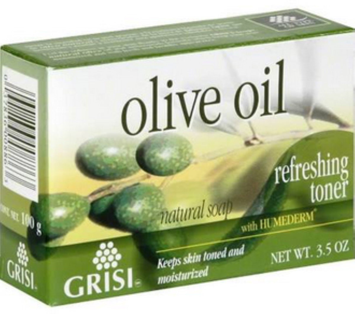 Grisi Natural Olive Oil Soap, 3.5 Oz, Pack Of 9 - Moisturizing, Gentle Cleanser For All Skin