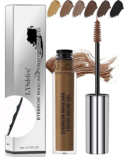 Lysdefeu Waterproof Tinted Brow Gel, Long Lasting Eyebrow Mascara, 02 Auburn, 0.17 Fl