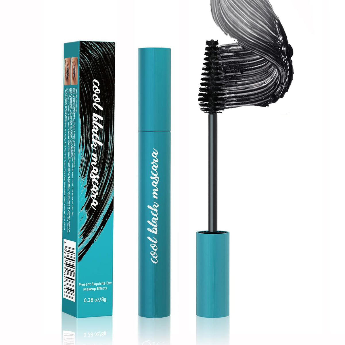 Fyeboo Thickening Mascara - Waterproof, Voluminous, Long-Lasting Fiber Lash, 8G Black