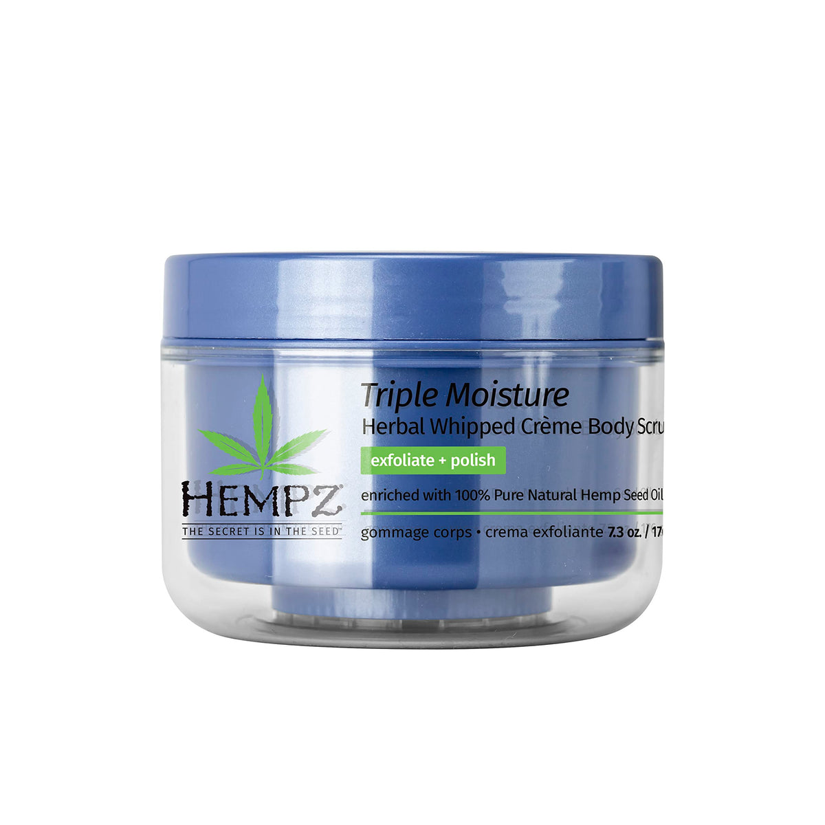 Hempz Fresh Coconut & Watermelon Sugar Body Scrub, 7.3 Oz - Exfoliating & Hydrating Scrub