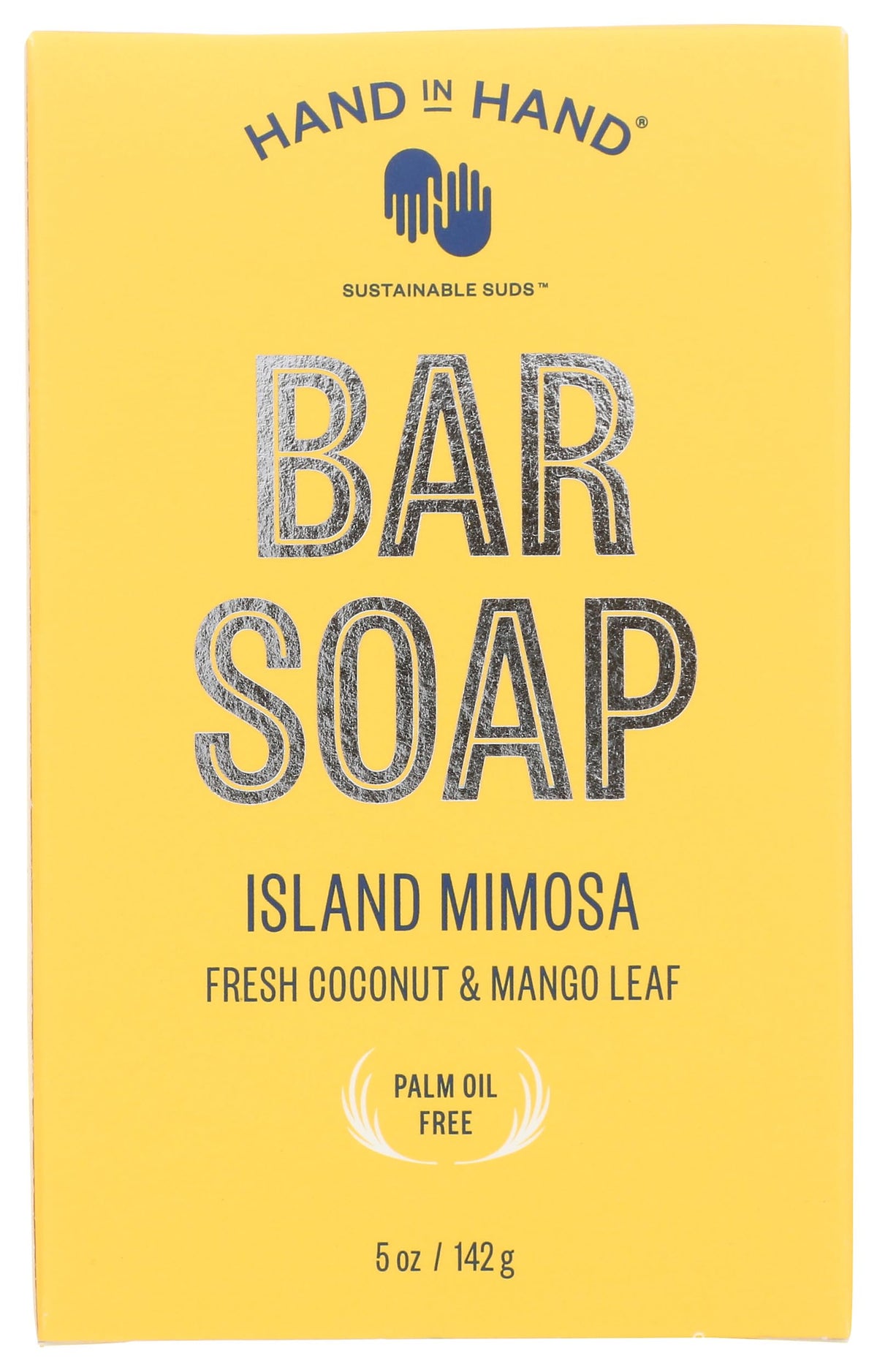 Hand In Hand Island Mimosa Bar Soap - 5 Oz, Nourishing & Refreshing Cleanser