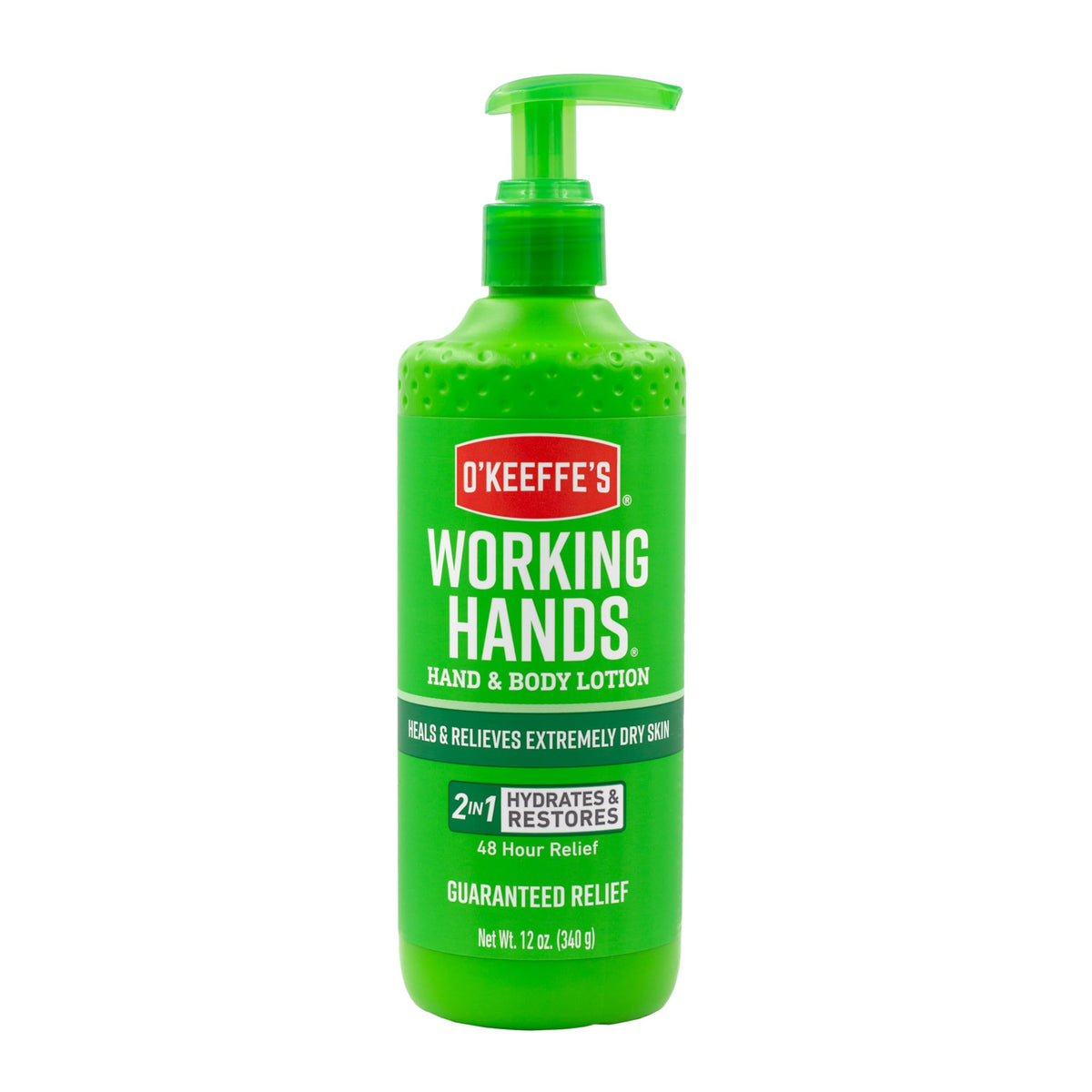 O'Keeffe'S Working Hands Lotion, 12Oz Pump - Heals Extremely Dry Skin, Pack Of 1