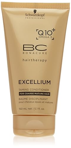 Bc Bonacure Excellium Taming Conditioner With Q10 & Omega-3, 5.07 Oz For Smooth Hair