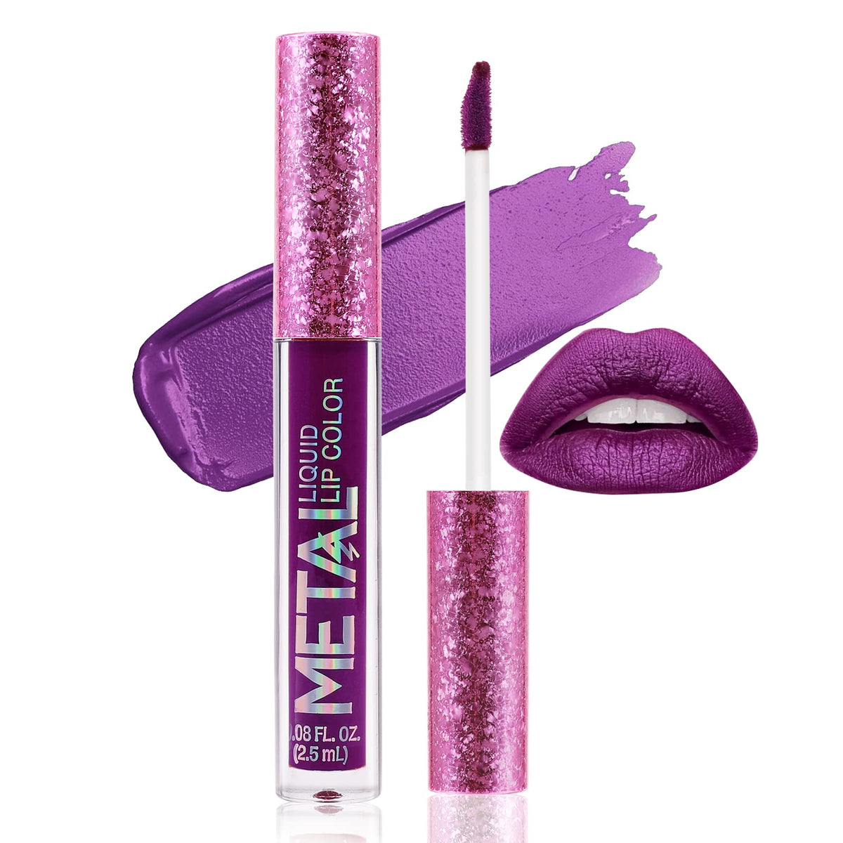 Boobeen Metallic Liquid Lipstick - Matte, High Pigment, Long Lasting Lip Gloss For Women & Girls