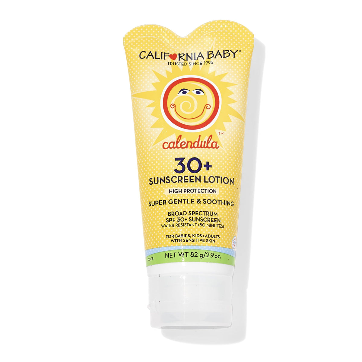 California Baby Calendula Spf 30+ Sunscreen, Broad Spectrum, Lavender, 2.9Oz