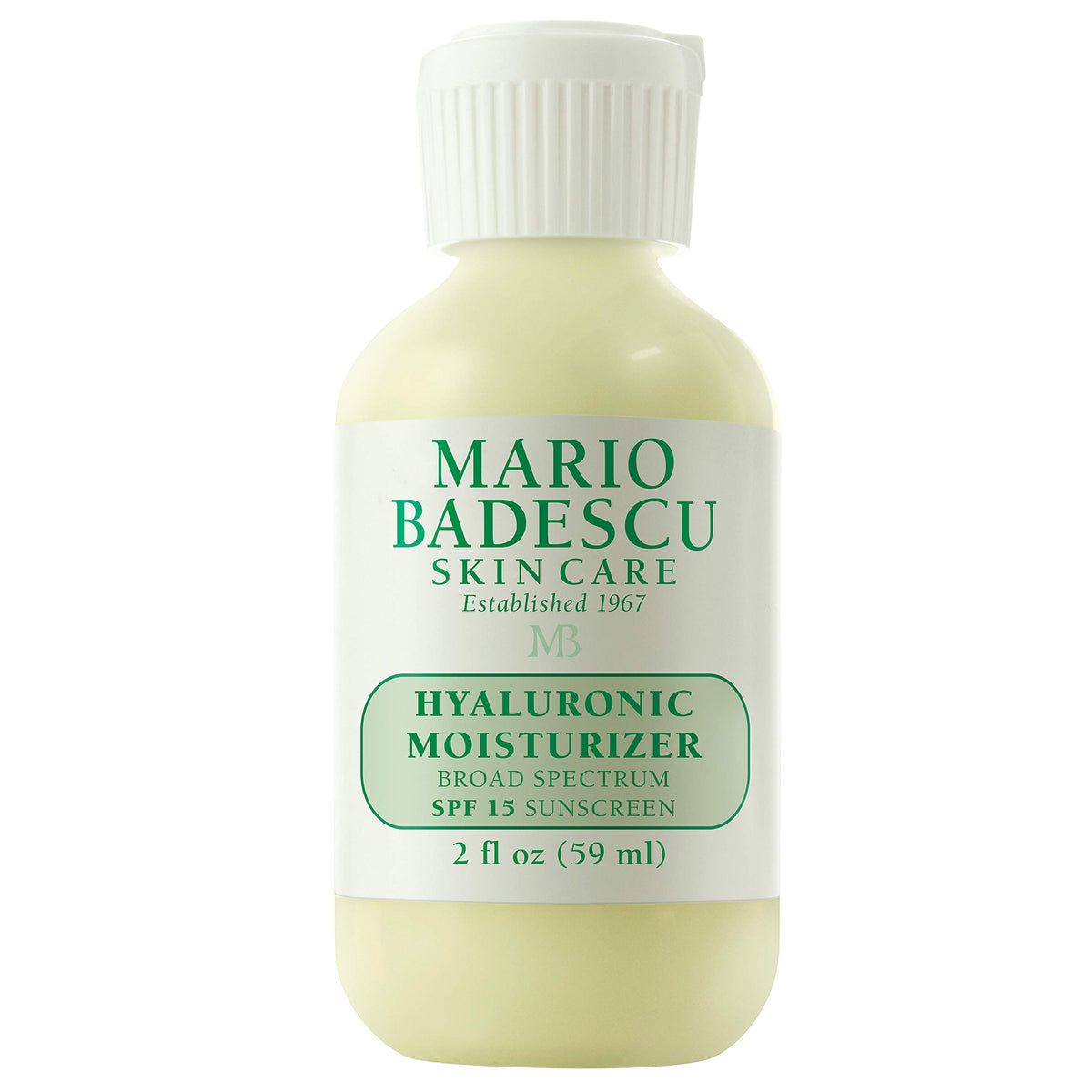 Mario Badescu Hyaluronic Face Moisturizer With Spf 15, 2 Fl Oz, For Dry & Sensitive Skin