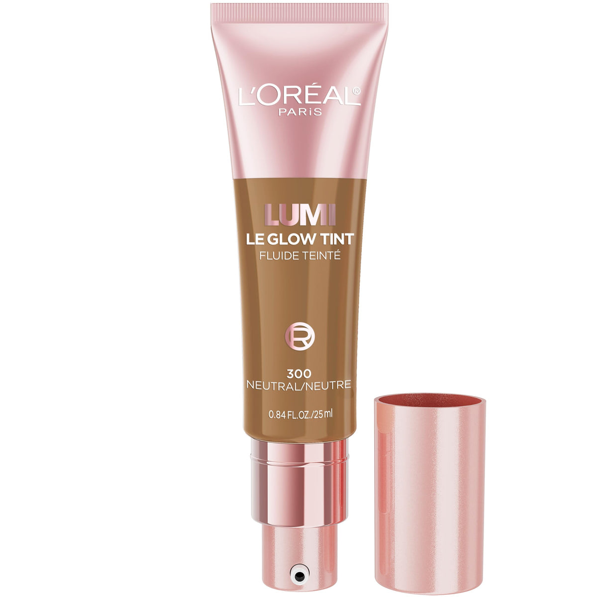 L’Oréal Paris Lumi Le Glow Skin Tint, Medium Deep Neutral, 0.85 Fl Oz, Lightweight Tinted Serum