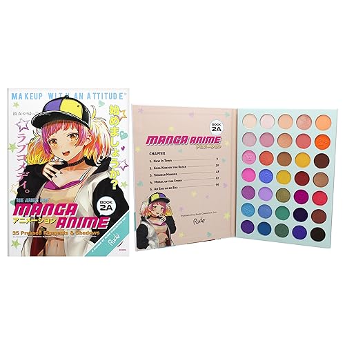 Rude Cosmetics Manga Anime Eyeshadow Palette - 35 Shades, 1.34 Oz, Cranberry For Women