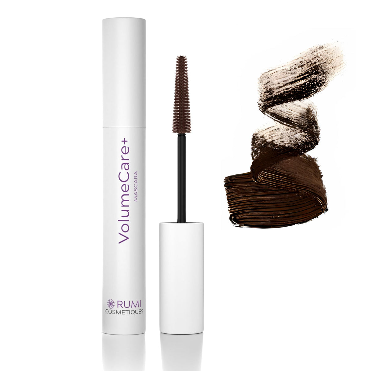 Rumi Cosmetiques VolumeCare+ Mascara for Older Women - Length & Volume, Hypoallergenic, Dark Brown