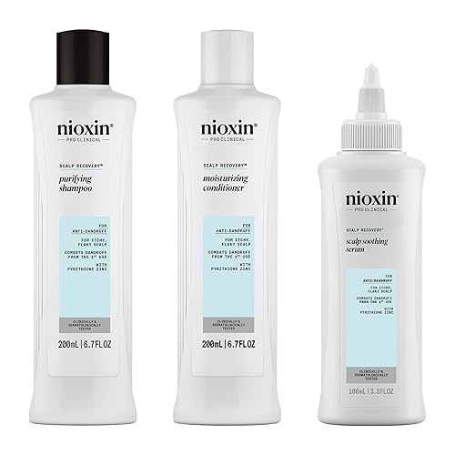 Nioxin Scalp Recovery Anti-Dandruff Kit, 6.8Oz For Itchy & Flaky Scalp, Pyrith