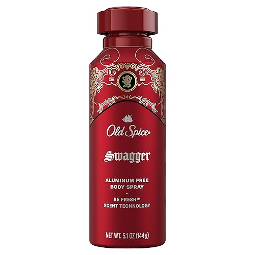 Old Spice Swagger Aluminum Free Body Spray For Men, 5.1 Oz - Fresh & Long-Lasting Scent