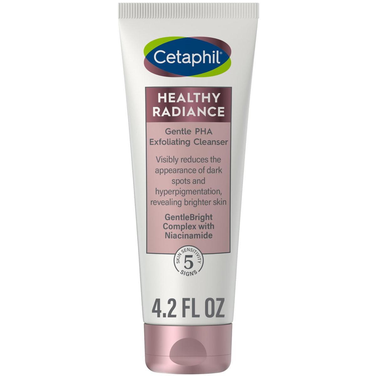 Cetaphil Healthy Radiance Exfoliating Face Wash For Sensitive Skin, 4.2Oz, Fragrance Free