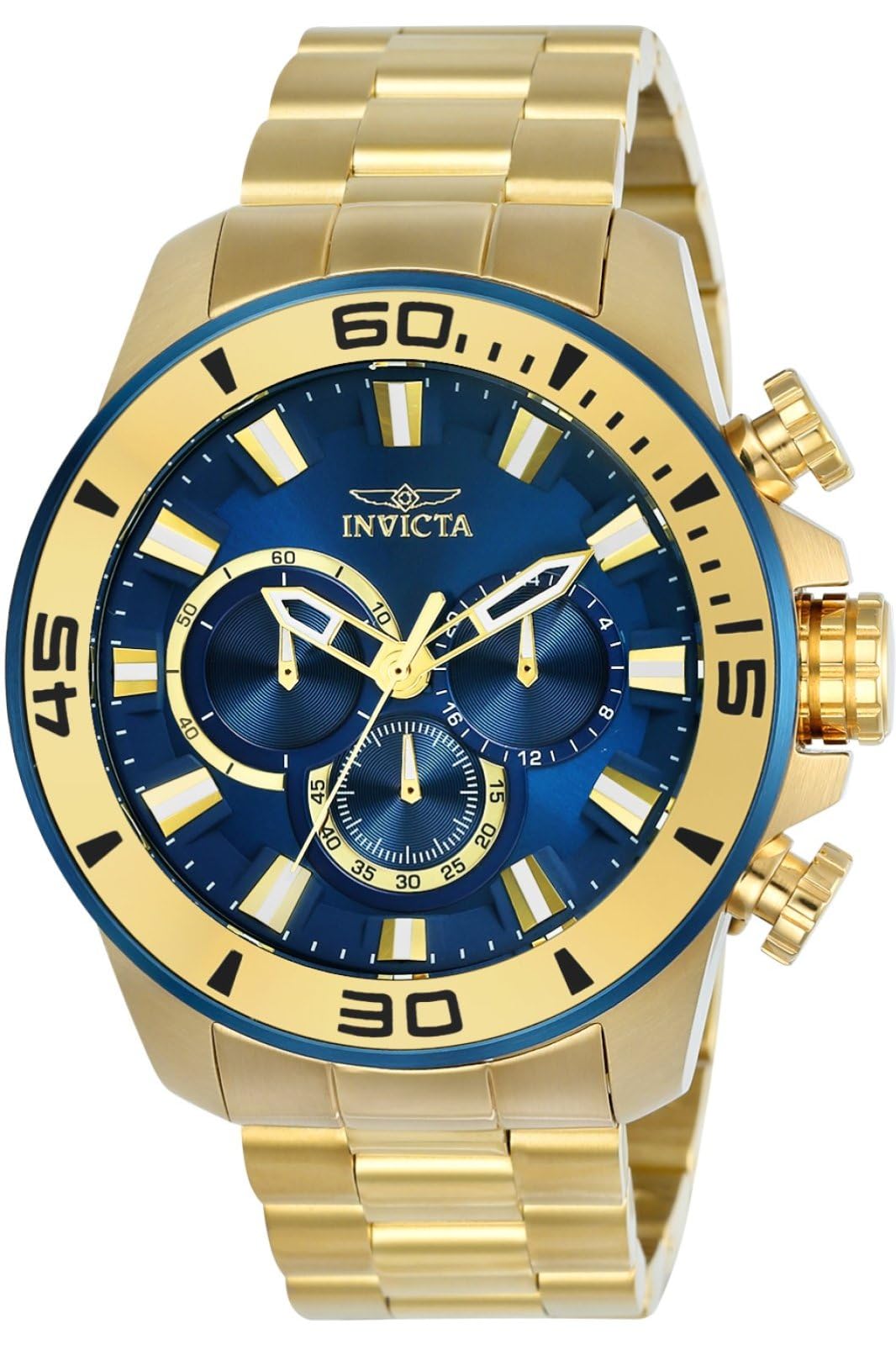 Invicta Men'S 22587 Pro Diver Gold-Toned Stainless Steel Quartz Watch