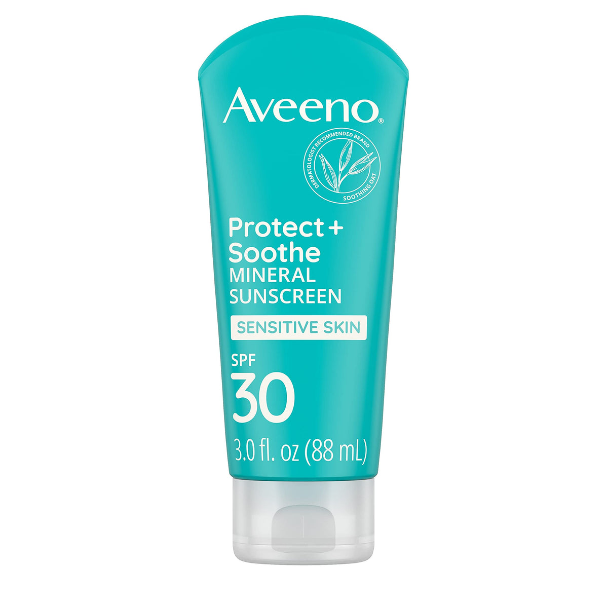 Aveeno Protect + Soothe Spf 30 Mineral Sunscreen Lotion, Quick Drying, 3 Fl Oz, Fragrance-Free