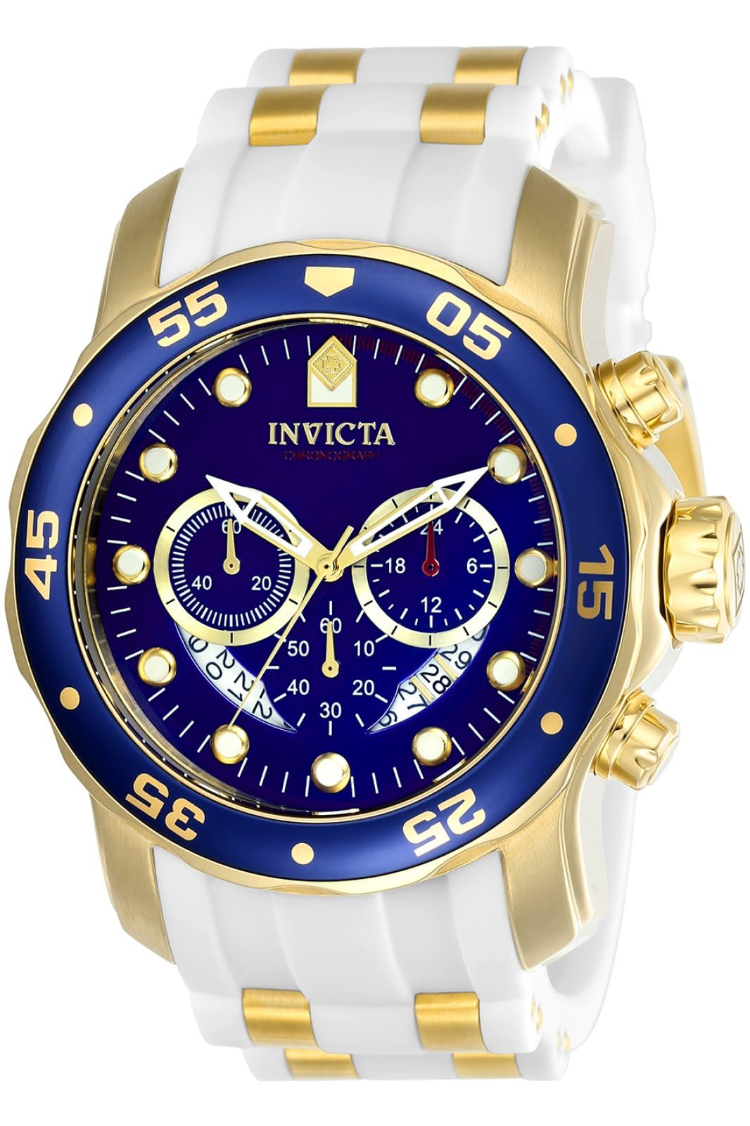 Invicta Men'S 20288 Pro Diver Gold Stainless Steel Quartz Watch With Blue Dial