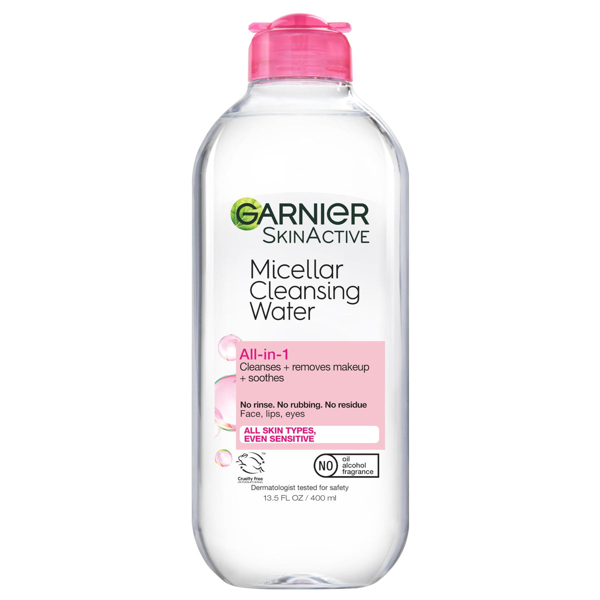 Garnier Micellar Water - Hydrating Facial Cleanser & Makeup Remover For Sensitive Skin, 13.5 Fl Oz